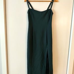 Green Slit Dress